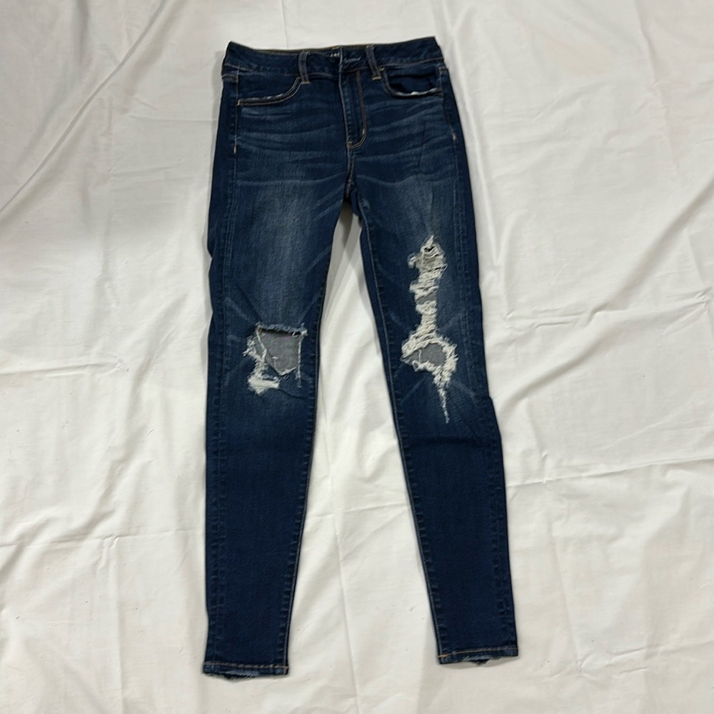 American Eagle outfitters, super stretch X, Hi-Rise Jegging, size 4 regular